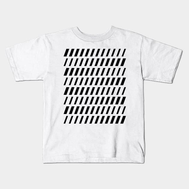 black lines design Kids T-Shirt by lkn